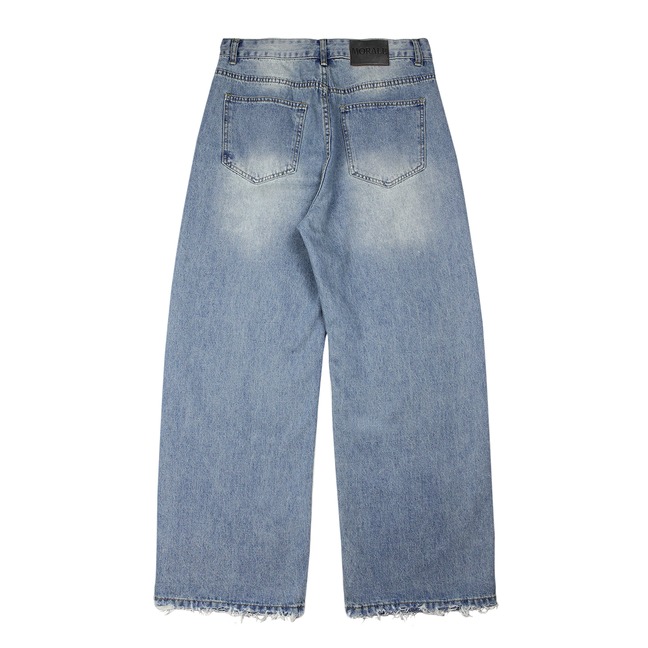 BLUE FADED BAGGY JEANS